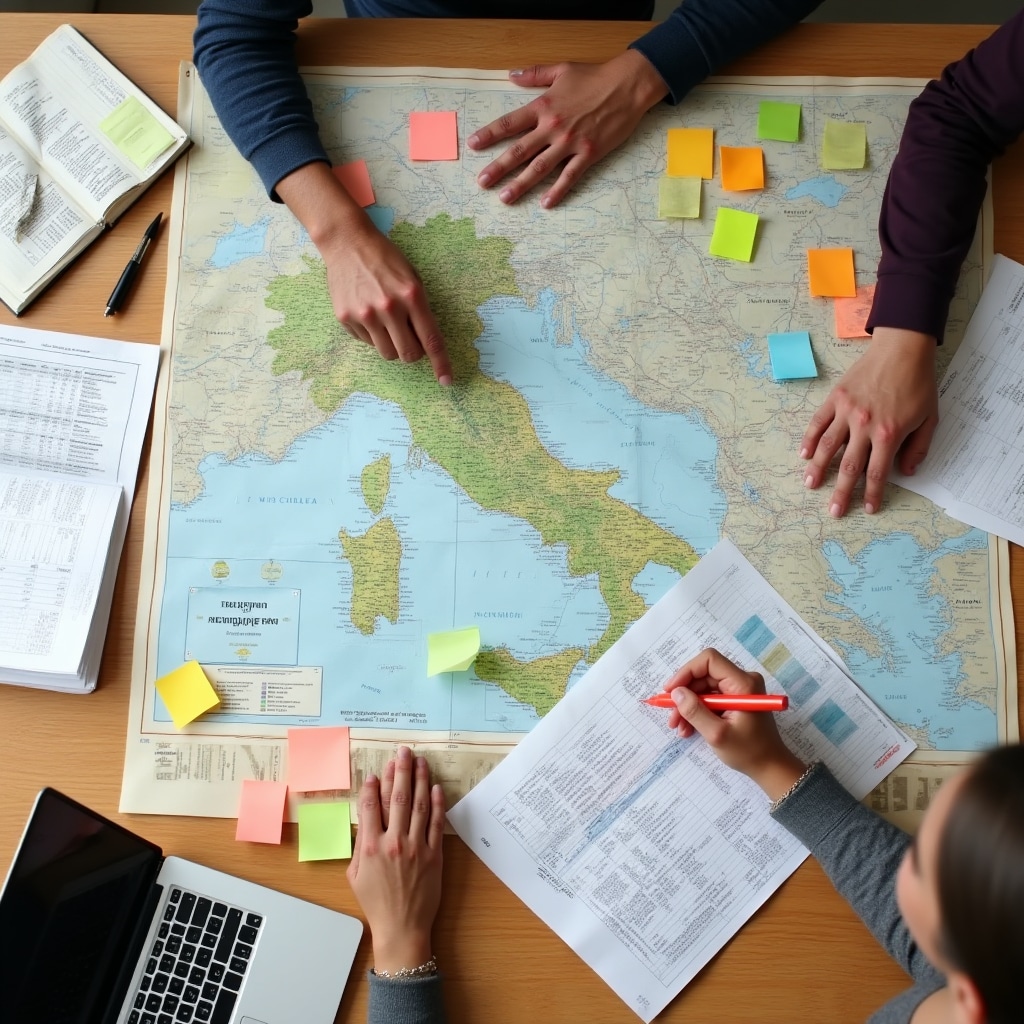 Analisi di dati territoriali con mappe e grafici durante il laboratorio