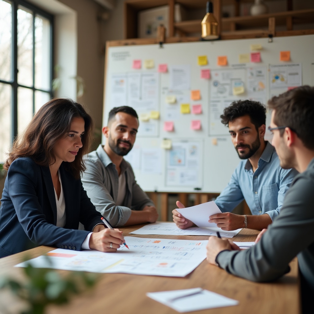 Gruppo di lavoro durante sessione di laboratorio sul marketing territoriale